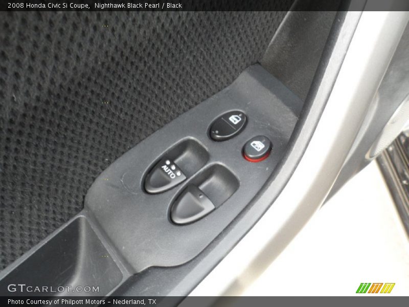 Nighthawk Black Pearl / Black 2008 Honda Civic Si Coupe