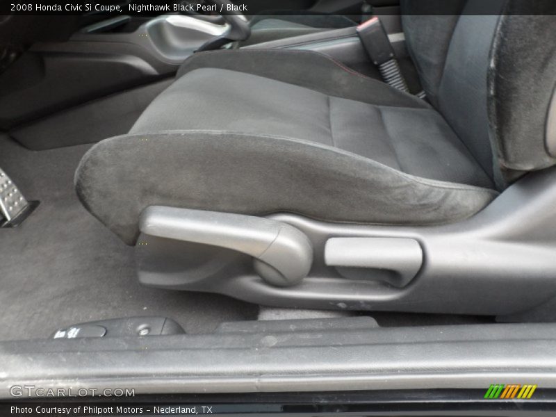 Nighthawk Black Pearl / Black 2008 Honda Civic Si Coupe
