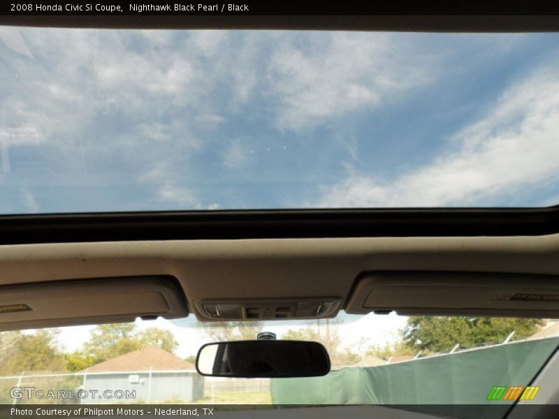Nighthawk Black Pearl / Black 2008 Honda Civic Si Coupe