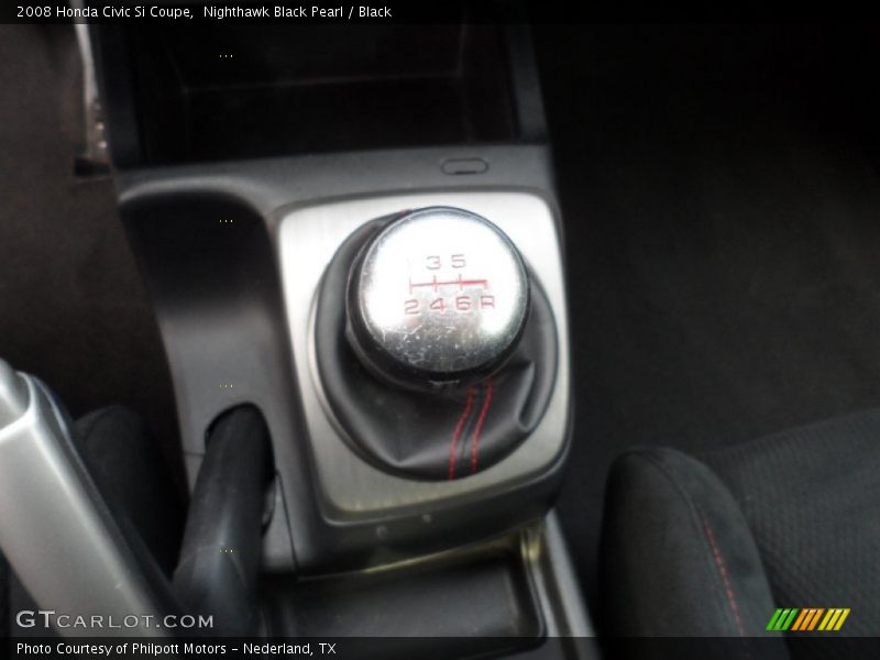 Nighthawk Black Pearl / Black 2008 Honda Civic Si Coupe