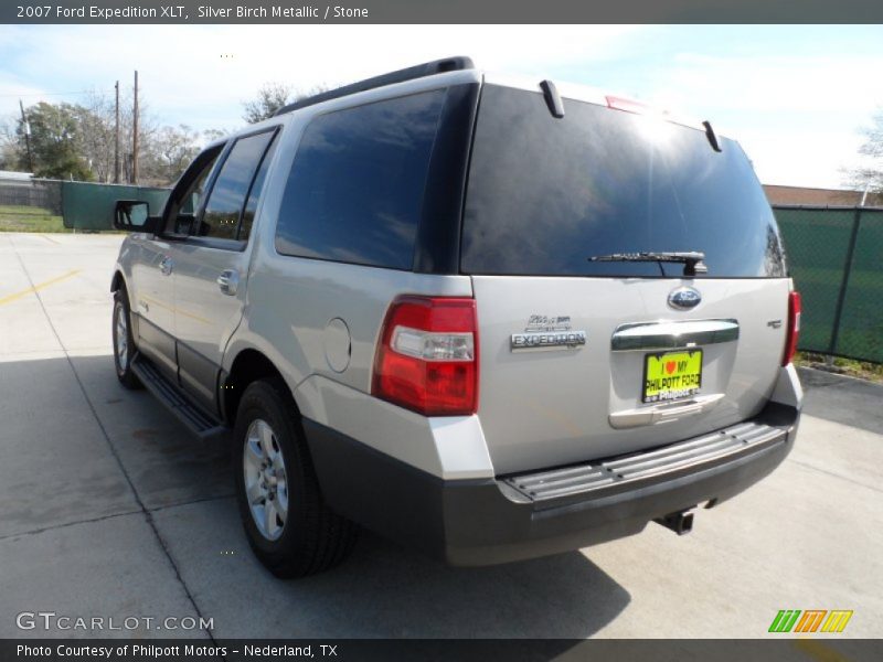 Silver Birch Metallic / Stone 2007 Ford Expedition XLT