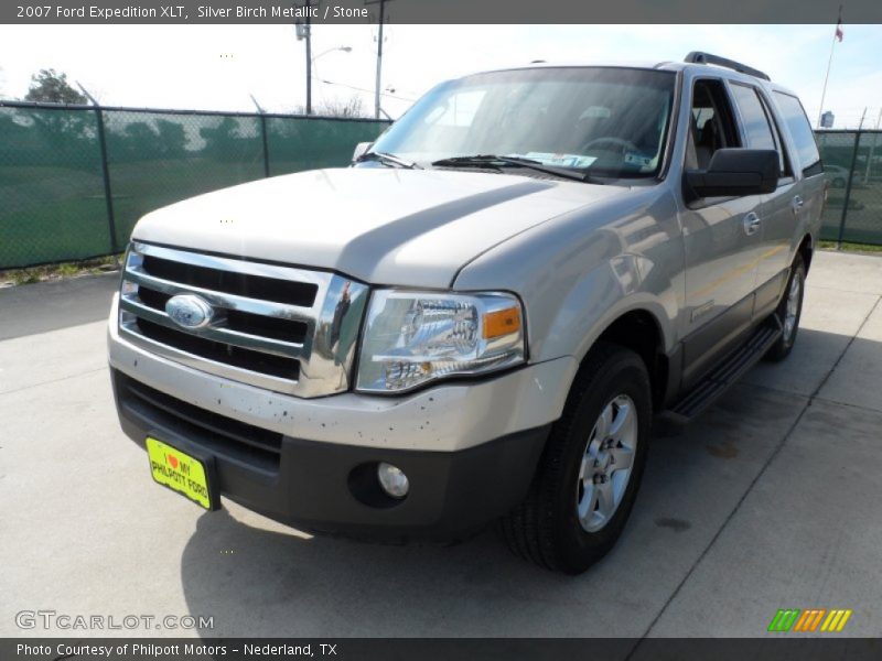 Silver Birch Metallic / Stone 2007 Ford Expedition XLT