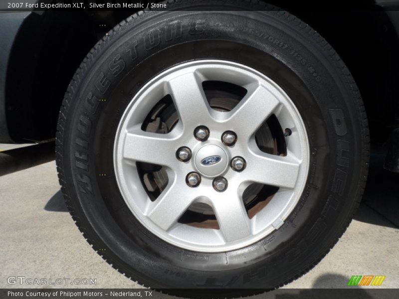 Silver Birch Metallic / Stone 2007 Ford Expedition XLT