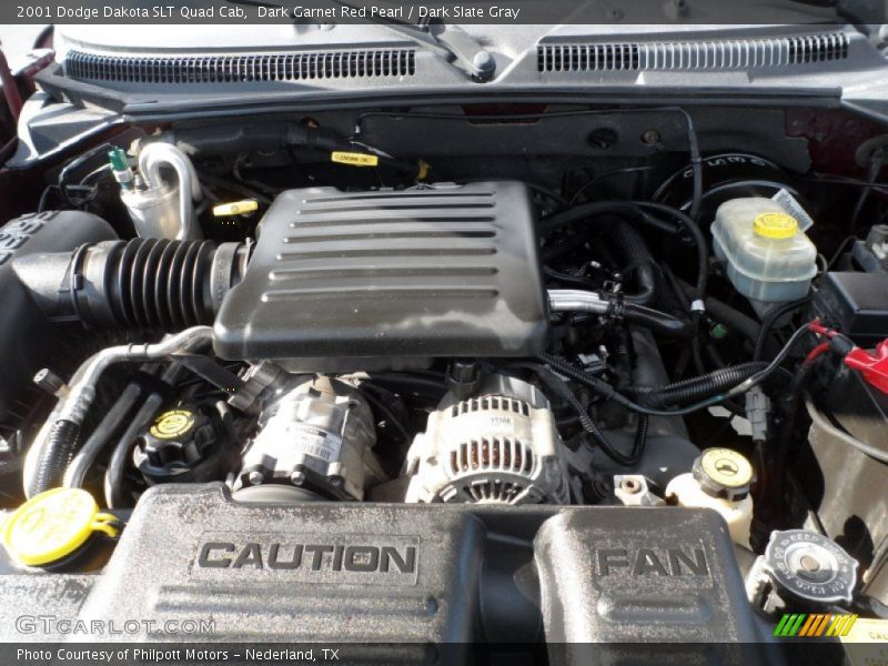 Dark Garnet Red Pearl / Dark Slate Gray 2001 Dodge Dakota SLT Quad Cab