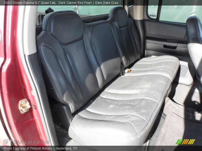 Dark Garnet Red Pearl / Dark Slate Gray 2001 Dodge Dakota SLT Quad Cab