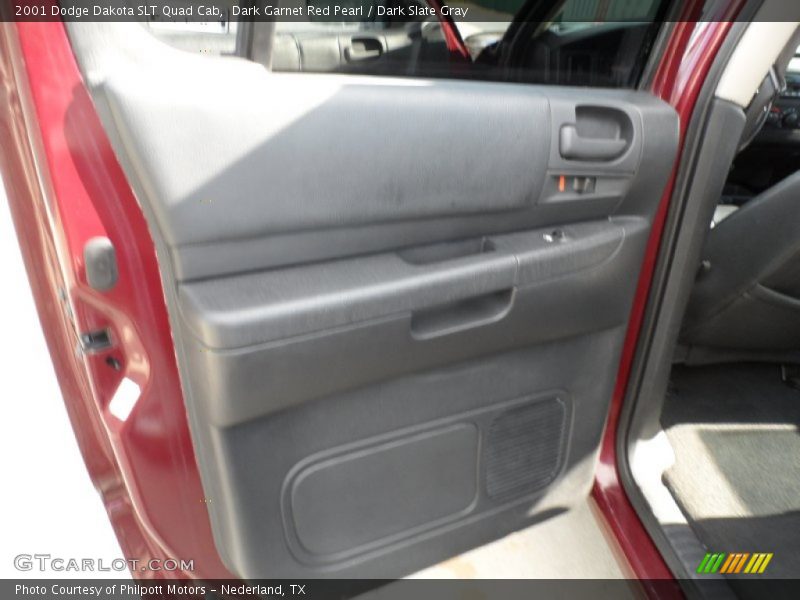 Dark Garnet Red Pearl / Dark Slate Gray 2001 Dodge Dakota SLT Quad Cab