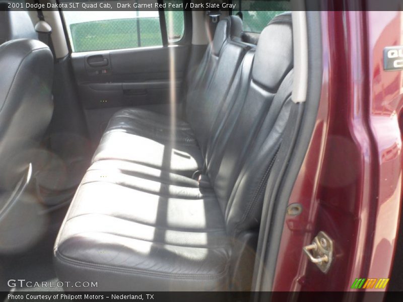 Dark Garnet Red Pearl / Dark Slate Gray 2001 Dodge Dakota SLT Quad Cab