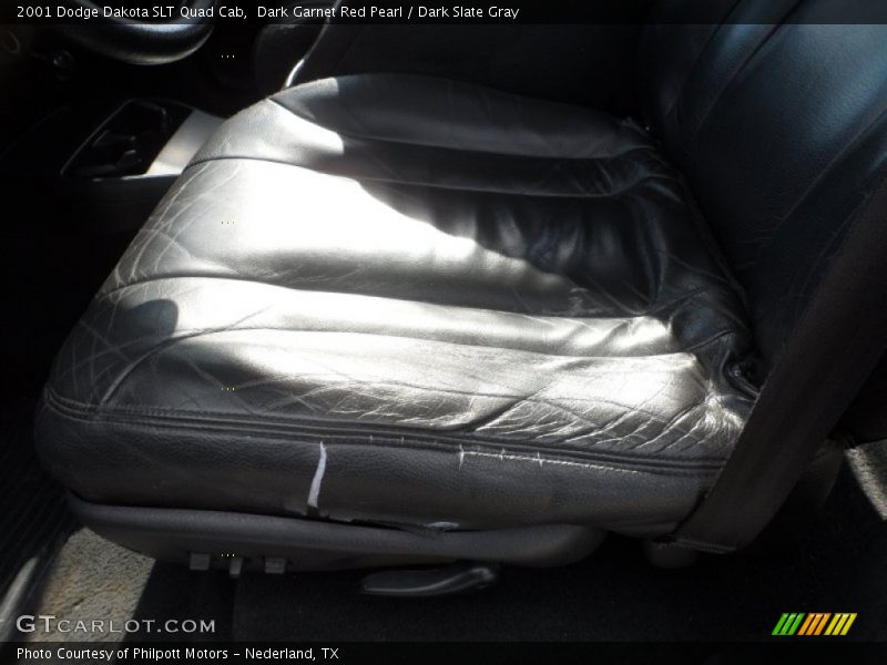 Dark Garnet Red Pearl / Dark Slate Gray 2001 Dodge Dakota SLT Quad Cab