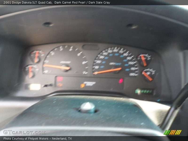 Dark Garnet Red Pearl / Dark Slate Gray 2001 Dodge Dakota SLT Quad Cab