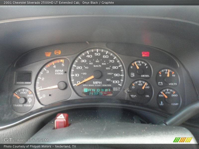 Onyx Black / Graphite 2001 Chevrolet Silverado 2500HD LT Extended Cab