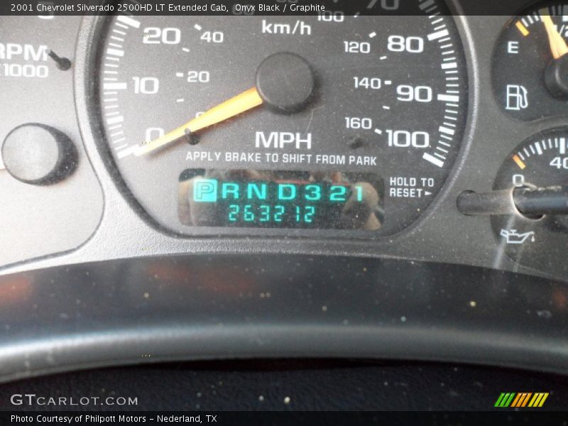 Onyx Black / Graphite 2001 Chevrolet Silverado 2500HD LT Extended Cab