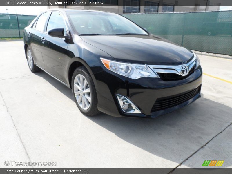 Attitude Black Metallic / Ivory 2012 Toyota Camry XLE V6