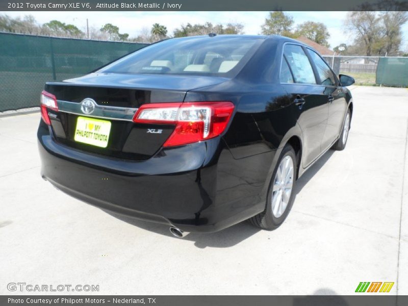 Attitude Black Metallic / Ivory 2012 Toyota Camry XLE V6