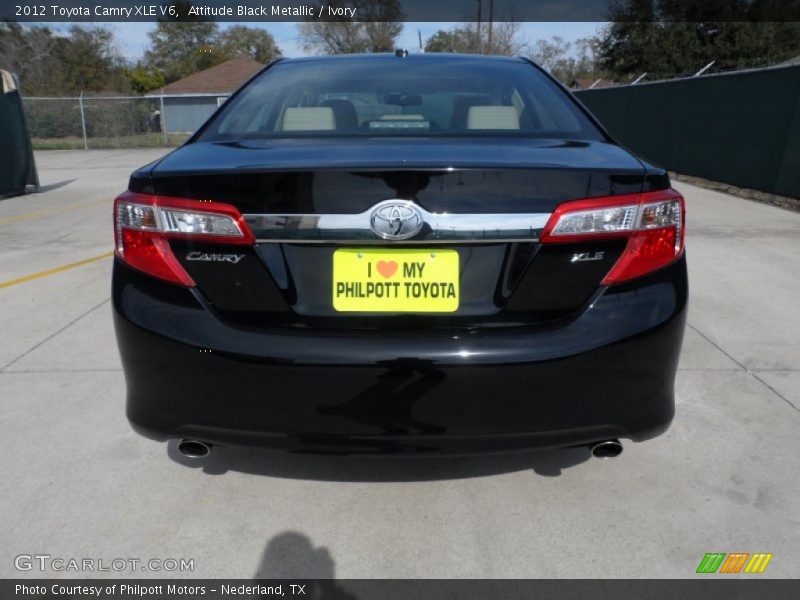Attitude Black Metallic / Ivory 2012 Toyota Camry XLE V6