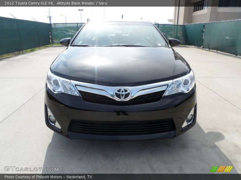 Attitude Black Metallic / Ivory 2012 Toyota Camry XLE V6