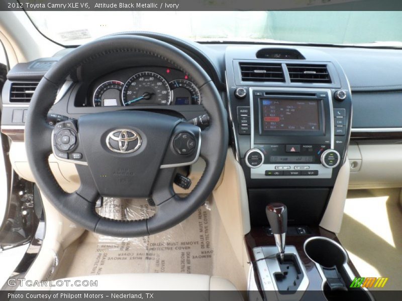 Dashboard of 2012 Camry XLE V6