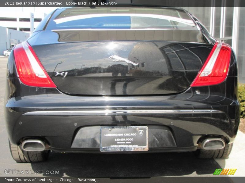 Ebony Black / Jet Black/Ivory 2011 Jaguar XJ XJ Supercharged