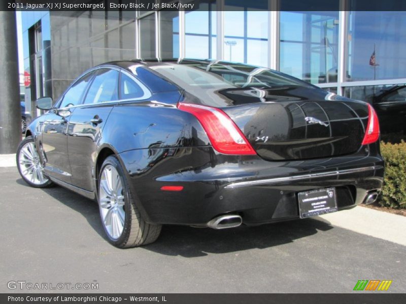 Ebony Black / Jet Black/Ivory 2011 Jaguar XJ XJ Supercharged
