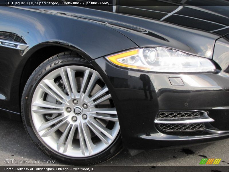 Ebony Black / Jet Black/Ivory 2011 Jaguar XJ XJ Supercharged