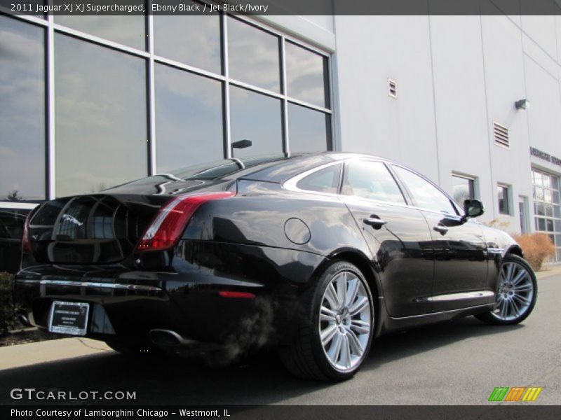 Ebony Black / Jet Black/Ivory 2011 Jaguar XJ XJ Supercharged