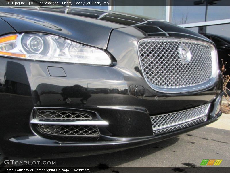Ebony Black / Jet Black/Ivory 2011 Jaguar XJ XJ Supercharged