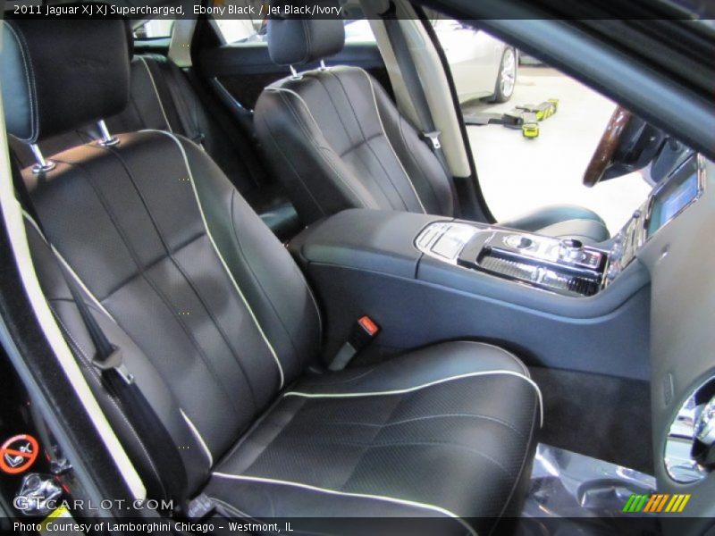 Ebony Black / Jet Black/Ivory 2011 Jaguar XJ XJ Supercharged