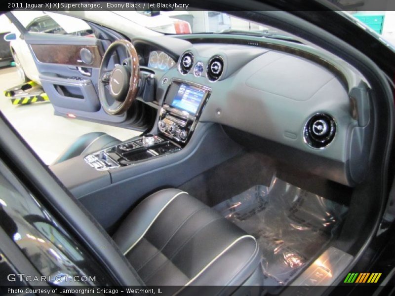 Ebony Black / Jet Black/Ivory 2011 Jaguar XJ XJ Supercharged
