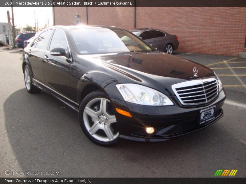 Black / Cashmere/Savanna 2007 Mercedes-Benz S 550 4Matic Sedan