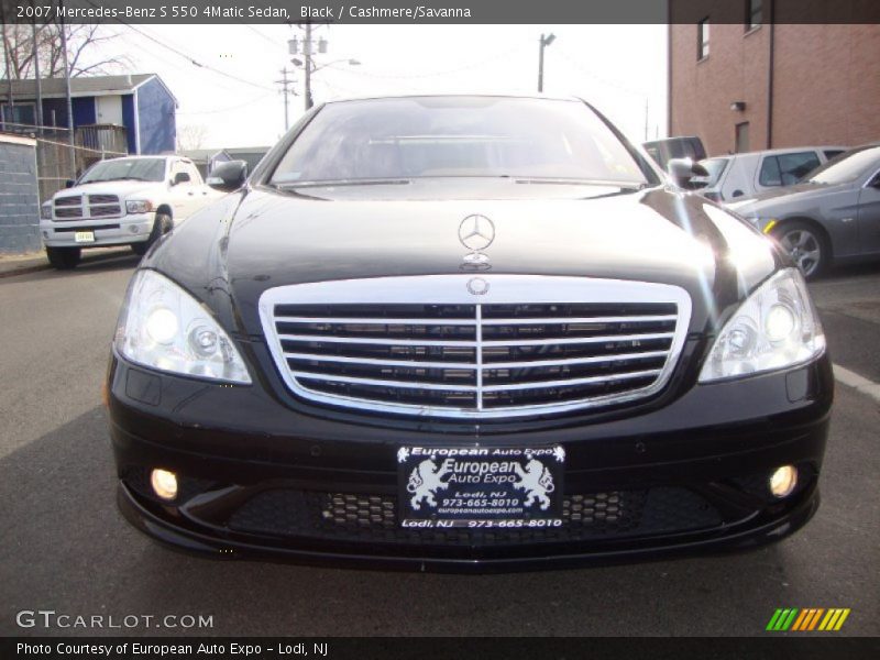Black / Cashmere/Savanna 2007 Mercedes-Benz S 550 4Matic Sedan