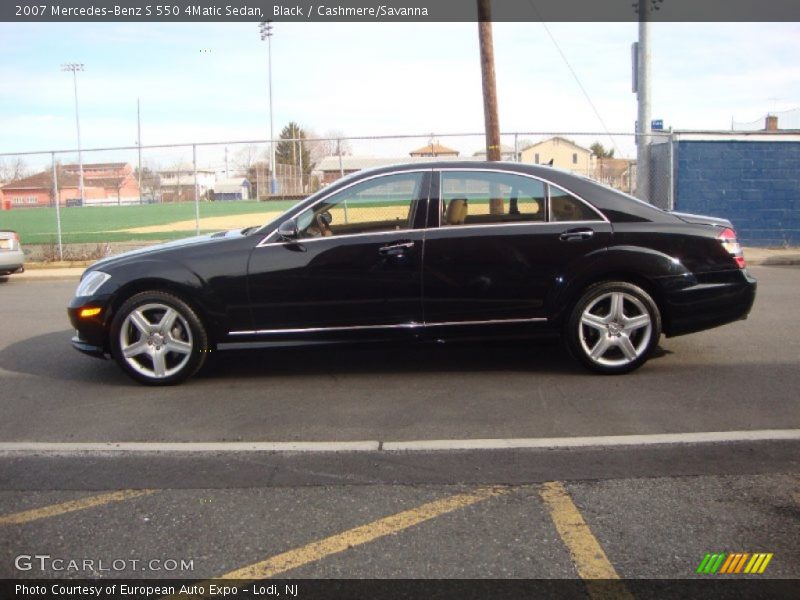 Black / Cashmere/Savanna 2007 Mercedes-Benz S 550 4Matic Sedan