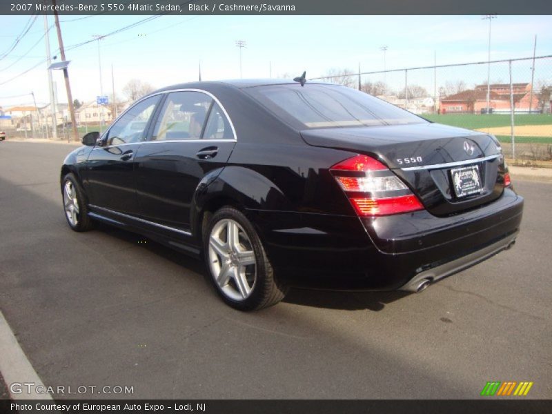 Black / Cashmere/Savanna 2007 Mercedes-Benz S 550 4Matic Sedan