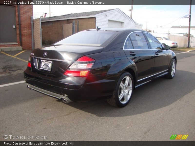 Black / Cashmere/Savanna 2007 Mercedes-Benz S 550 4Matic Sedan