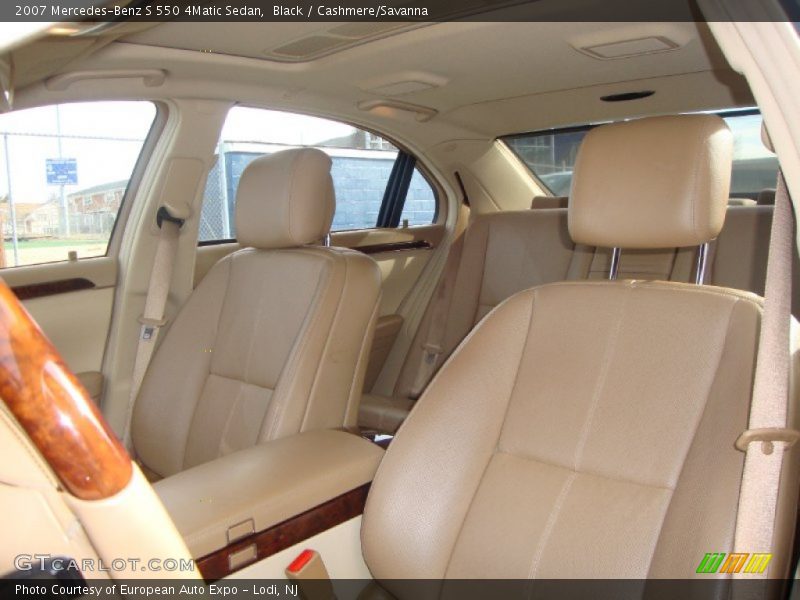 Black / Cashmere/Savanna 2007 Mercedes-Benz S 550 4Matic Sedan