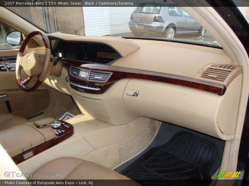 Black / Cashmere/Savanna 2007 Mercedes-Benz S 550 4Matic Sedan