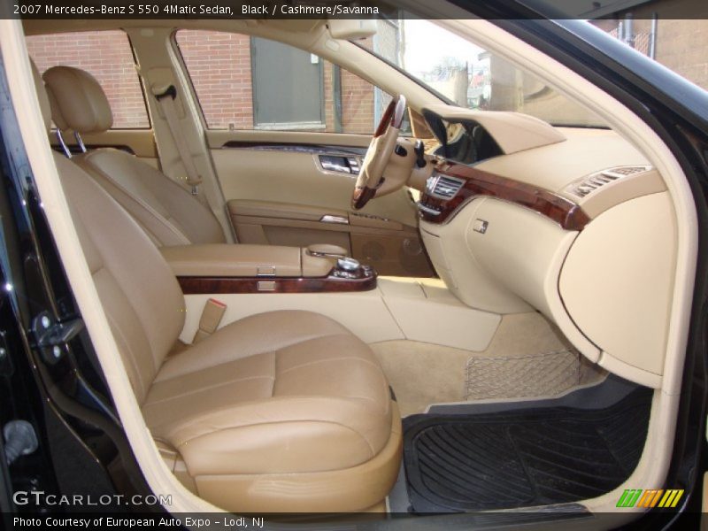 Black / Cashmere/Savanna 2007 Mercedes-Benz S 550 4Matic Sedan