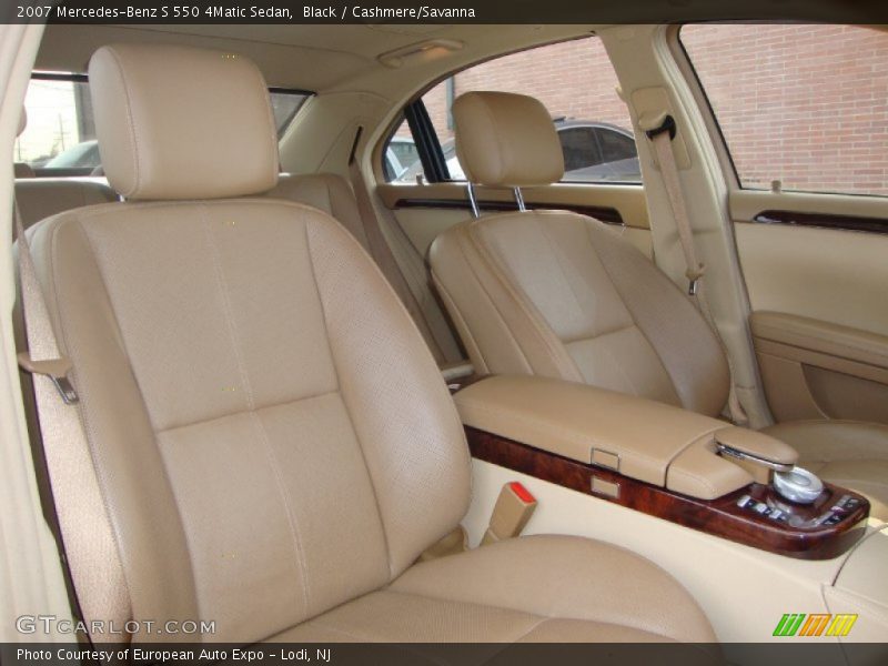 Black / Cashmere/Savanna 2007 Mercedes-Benz S 550 4Matic Sedan
