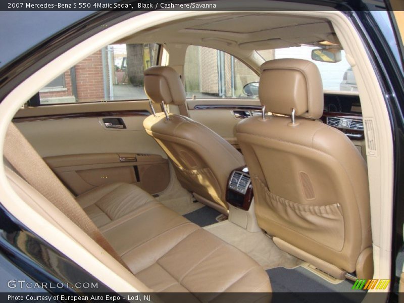 Black / Cashmere/Savanna 2007 Mercedes-Benz S 550 4Matic Sedan