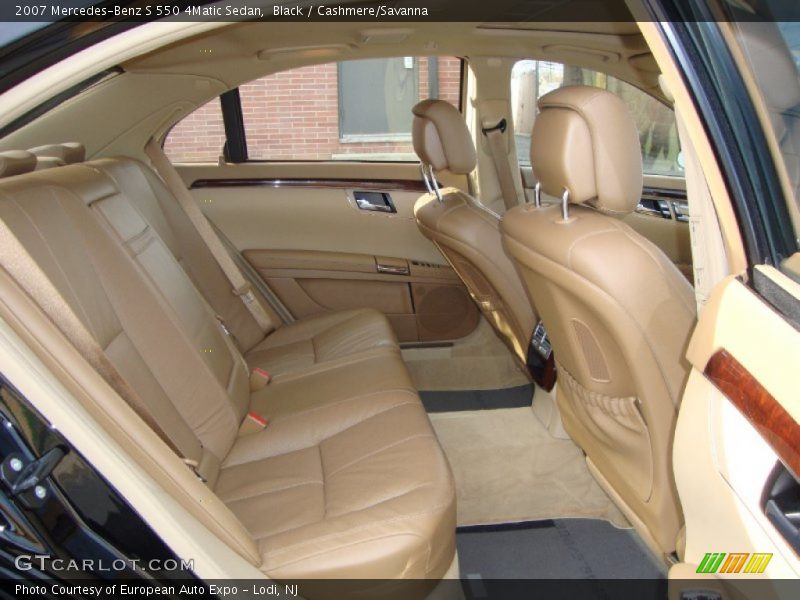 Black / Cashmere/Savanna 2007 Mercedes-Benz S 550 4Matic Sedan
