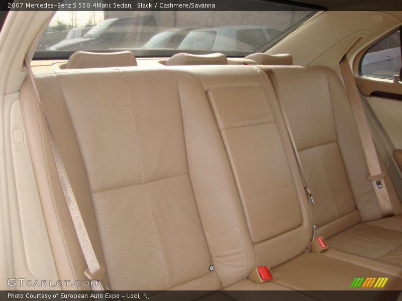Black / Cashmere/Savanna 2007 Mercedes-Benz S 550 4Matic Sedan