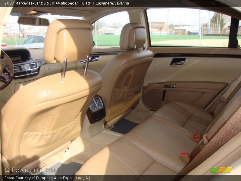 Black / Cashmere/Savanna 2007 Mercedes-Benz S 550 4Matic Sedan