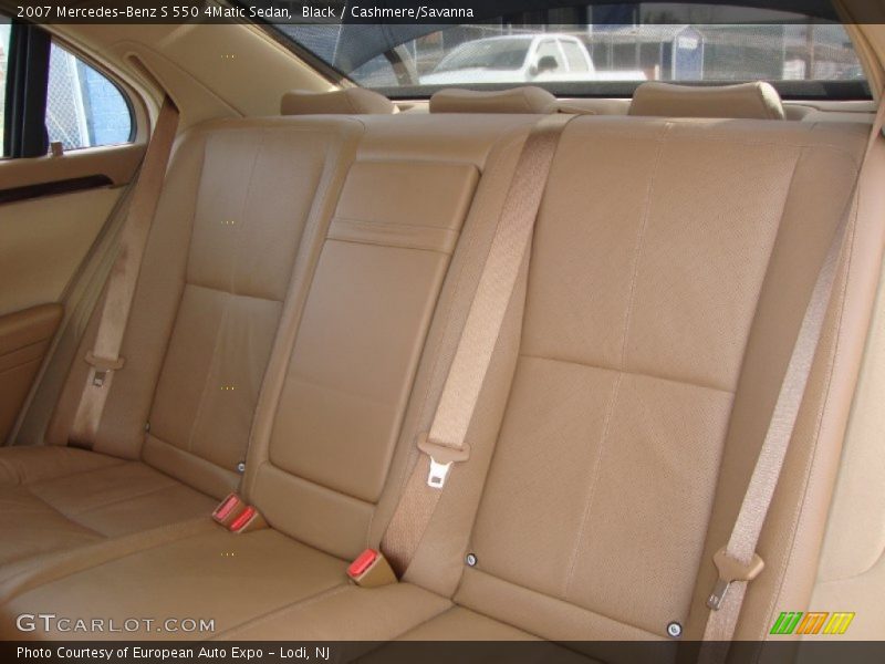 Black / Cashmere/Savanna 2007 Mercedes-Benz S 550 4Matic Sedan