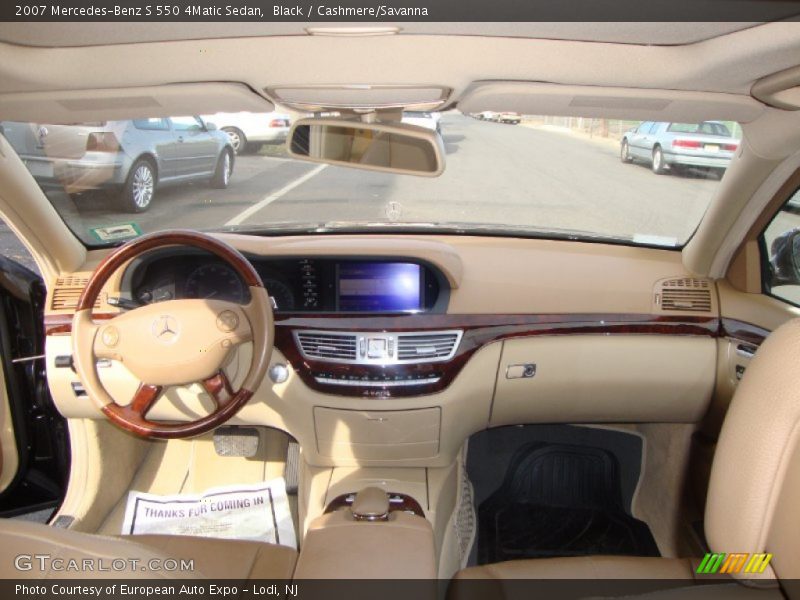 Black / Cashmere/Savanna 2007 Mercedes-Benz S 550 4Matic Sedan