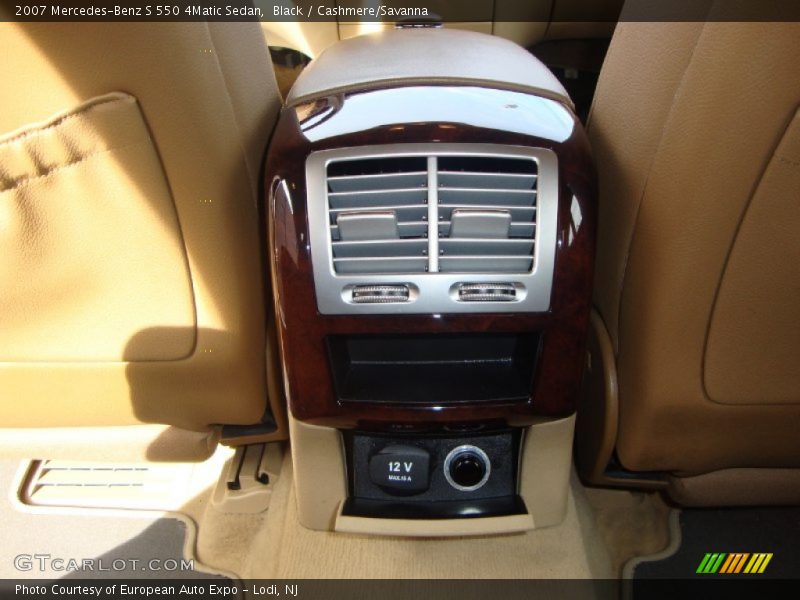 Black / Cashmere/Savanna 2007 Mercedes-Benz S 550 4Matic Sedan