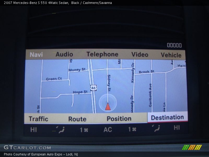 Black / Cashmere/Savanna 2007 Mercedes-Benz S 550 4Matic Sedan