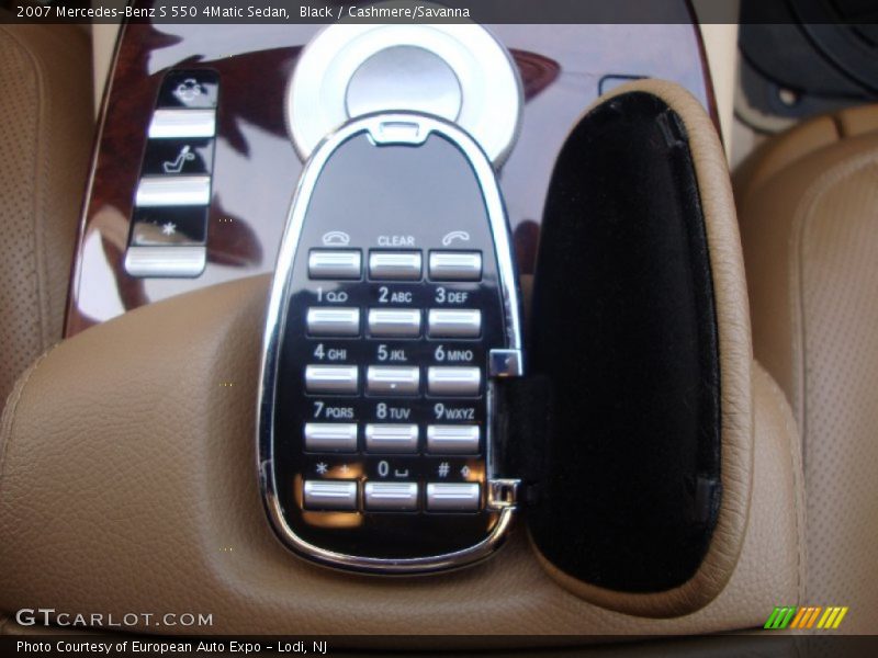 Black / Cashmere/Savanna 2007 Mercedes-Benz S 550 4Matic Sedan
