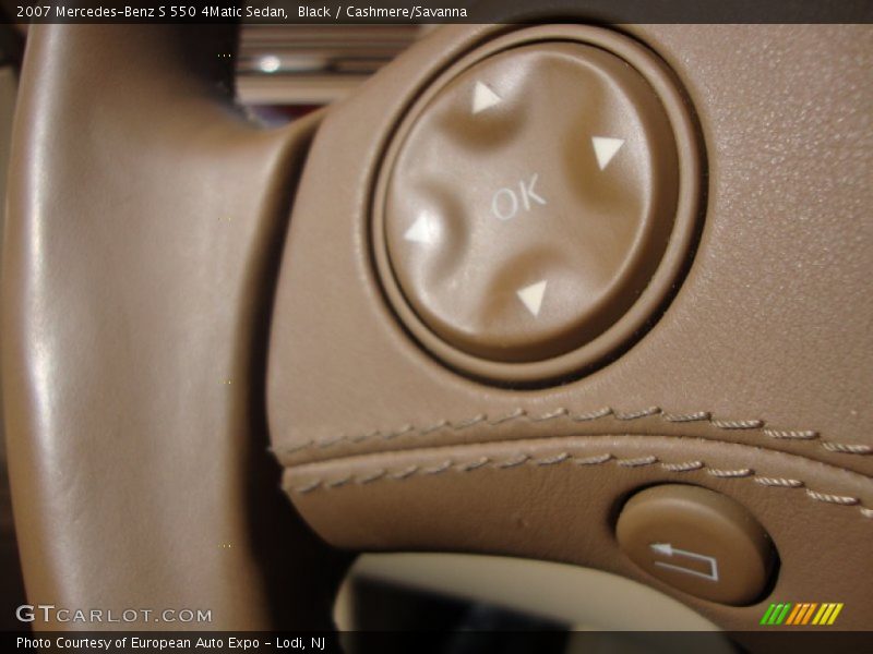 Black / Cashmere/Savanna 2007 Mercedes-Benz S 550 4Matic Sedan