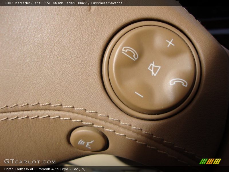 Black / Cashmere/Savanna 2007 Mercedes-Benz S 550 4Matic Sedan