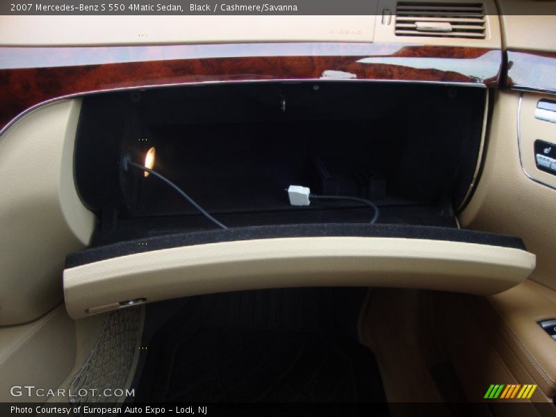 Black / Cashmere/Savanna 2007 Mercedes-Benz S 550 4Matic Sedan