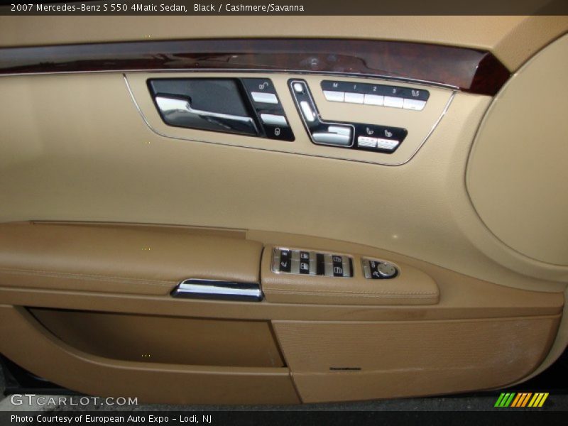 Black / Cashmere/Savanna 2007 Mercedes-Benz S 550 4Matic Sedan