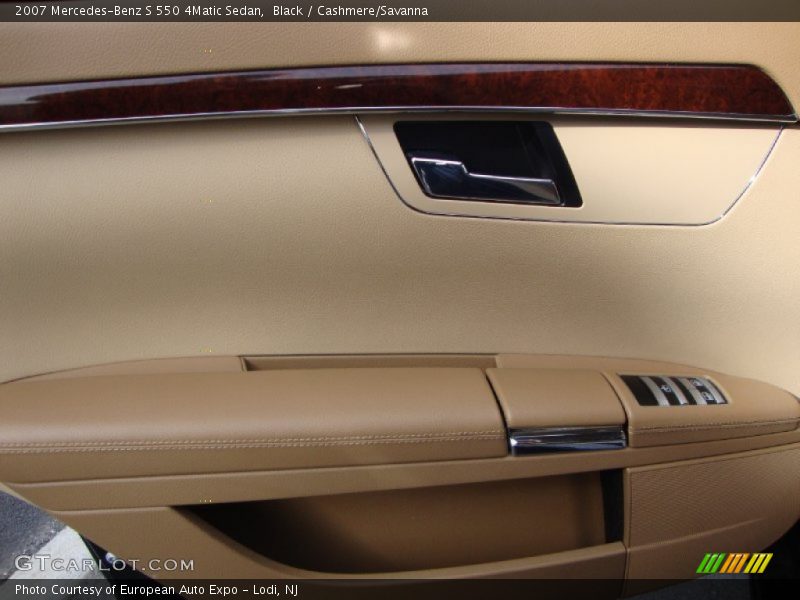 Black / Cashmere/Savanna 2007 Mercedes-Benz S 550 4Matic Sedan